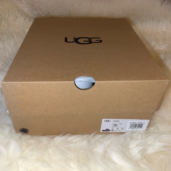 UGG Women’s Gray Fluffita Slipper Sandals, Shade Grey - Picture 10 of 10